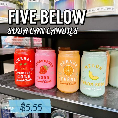 Five Below Soda Can Candles | Gallery posted by Kendra | Lemon8 Soda Can Candle, Can Candles, Beverage Design, Specialty Candles, Aesthetic Candle, High School Fashion, Fav Products, Boo Basket, Preppy Stuff