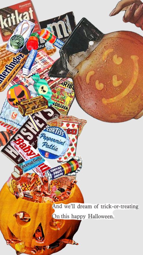 Halloween candy!! #halloween #candy #vintage #halloweenbackground #vintagehalloween #trickortreat Halloween Candy Aesthetic, Vintage Halloween Candy, 90s Candy, Bag Of Candy, Vintage Halloween Art, 90s Halloween, Candy Halloween, Halloween Candy Bags, Autumn Illustration