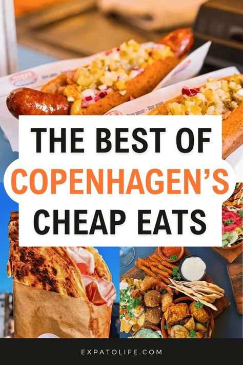 Cheap eats in Copenhagen, Denmark. Copenhagen Cafe, Copenhagen Travel Guide, Copenhagen Food, Danish Cuisine, Copenhagen Christmas, Food Tourism, Copenhagen Travel, Denmark Travel, Dinner On A Budget