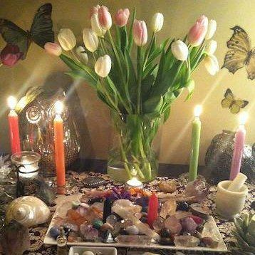 Spring Altar, Goddess Power, Sacred Masculine, Earth Mama, Earth Mother, Easter Lily, Magical Home, Helpful Things, Rain Water Collection