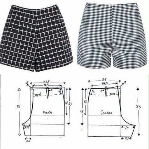 Como hacer pantalon corto (short) con tu maquina de coser Sewing Patterns Free Women, Projek Menjahit, Sewing Shorts, Trendy Sewing Patterns, Sewing Pants, Sewing Clothes Women, Trendy Sewing, Diy Vetement, Pants Sewing Pattern