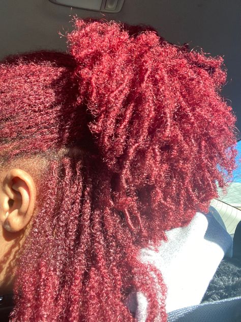 Red Sisterlocks Black Women, Microlocs Styles, Microloc Styles, Small Locs, Locs Journey, Natural Hair Haircuts, Natural Vibes, Micro Locs, Sister Locs