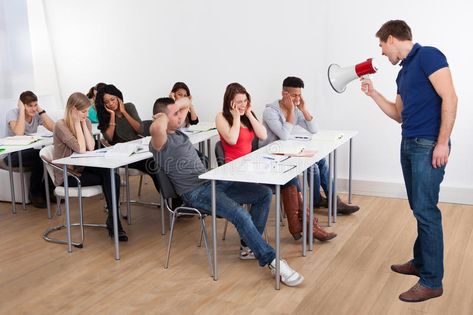 Teacher shouting through megaphone on university students. Angry teacher shoutin , #AFF, #megaphone, #university, #Teacher, #shouting, #teacher #ad Angry Teacher, University Teacher, Social Media Drawings, Teacher Memes, Animated Love Images, Special Education Classroom, Adult Education, University Student, Special Education