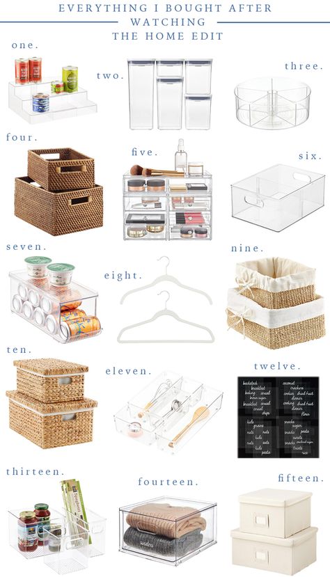 The Top 15 Organizing Essentials I Bought After Watching The Home Edit on Netflix Get Organized With The Home Edit, The Home Edit Closet, Home Edit Closet, The Home Edit Organization, Home Edit Organization, Apt Organization, Organization Minimalist, Organizing Essentials, Bedroom Storage Ideas