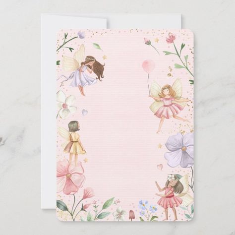 Fairy Invitations Birthday, Fairy Invitation Template, Fairy Logo, Fairy Party Invitations, Fairy Templates, Fairy Ballerina, Whimsical Princess, Fairy Invitations, Woodland Fairy Party