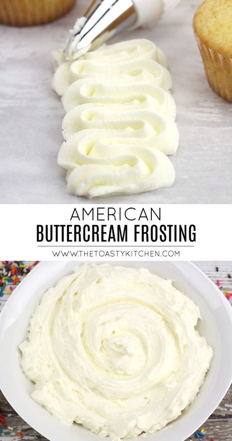 Easy Frosting Recipes, Buttercream Frosting Recipe Easy, American Buttercream Frosting, Mini Party Hats, Easy Icing Recipe, American Buttercream Recipe, Homemade Frosting Recipes, Icing Buttercream, Easy Icing