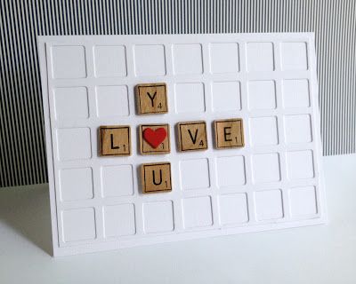 Created by Lisa Adessa using New Simon Says Stamp from the Color of fun Release. Scrabble Cards, Simple Card Designs, Creative Birthday Cards, Valentine Love Cards, Simple Cards Handmade, Valentine Projects, Valentine Greeting Cards, Candy Cards, Letter Stamps