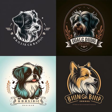 Dog Boarding Logo Ideas, Dog Grooming Logo Design Ideas, Dog Grooming Logo Ideas, Dog Grooming Logo, Groom Room, Therapy Business, Dog Logo Design, Grooming Business, Dog Grooming Salons