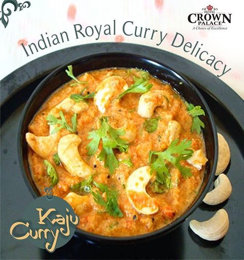 Indian Royal Curry Delicacy #Kaju #Curry  #cpindore #hotelcrownpalace #indorizayka #indorefoodexplorer - http://ift.tt/1HQJd81 Kaju Curry, Red Gravy, Vegetarian Gravy, Food Photography Background, Curry Ingredients, Kerala Food, Paneer Recipes, Spicy Food, Gujarati Recipes