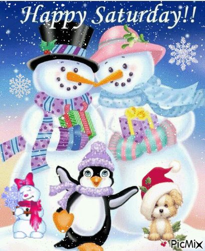 Saturday Greetings, Good Morning Winter, Snowmen Pictures, Merry Christmas Pictures, Frosty The Snowmen, Noel Christmas, Very Merry Christmas, Cute Snowman, Christmas Images