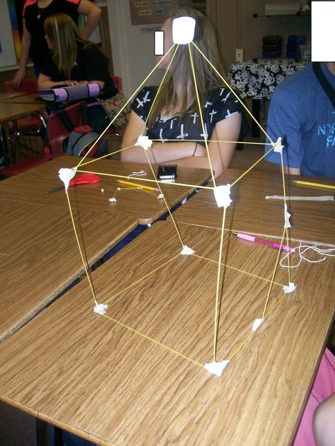 Marshmallow Challenge | Math = Love Spaghetti Marshmallow Challenge, Spaghetti Tower, Marshmallow Challenge, Sarah Carter, Geometry High School, High School Math Teacher, Maths Area, Challenges Activities, Summer Preschool