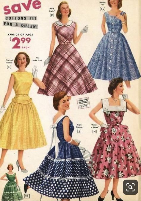 1950s Poses, 1950s Housewife Fashion, Housewife Dress, Fashion 50s, 1950s Dresses, 1950 Fashion, Vintage Fashion 1950s, Fifties Fashion, Vintage Dress Patterns