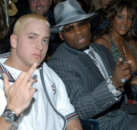 Eminem & 50 cent🔥 Curtis Jackson, 50 Cent And Eminem, Pitbull Rapper, The Eminem Show, 90s Rappers, Eminem Photos, Hip Hop Classics, Fifty Cent, Eminem Rap