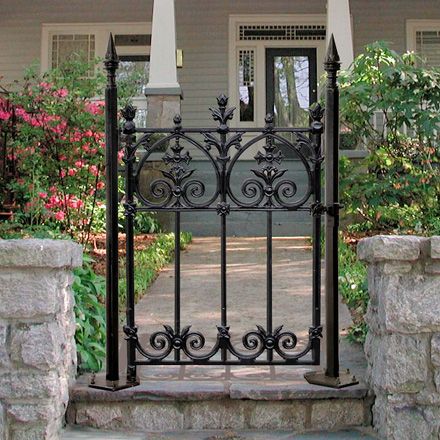 Tulsa Iron Gates | Heritage Cast Iron USA Front Entry Decor, Ornamental Iron Gates, Cast Iron Gates, Wrought Iron Garden Gates, Cast Iron Fence, Iron Garden Gates, Entrance Gates Design, Iron Gate Design, Wrought Iron Gates