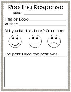 FREEBIE: Read and response sheet for your students to use after reading a book or listening to one on tape in your listening center. Great way to check for understanding of the book and also give them a time to reflect. Great to use in your kindergarten or first grade classroom!: Reading Response Worksheets, Story Maps, Check For Understanding, Listening Center, Listen To Reading, Activity Worksheet, Key Ideas, Music Listening, Book Reports