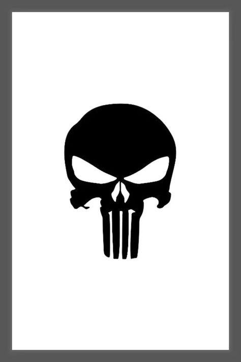 Punisher skull SVG free image - MasterBundles Collage. Punisher Symbol, Punisher Stickers, Punisher Skull Decal, Punisher Tattoo, Punisher Artwork, John Bernthal, Punisher Comics, Truck Window Stickers, Punisher Logo