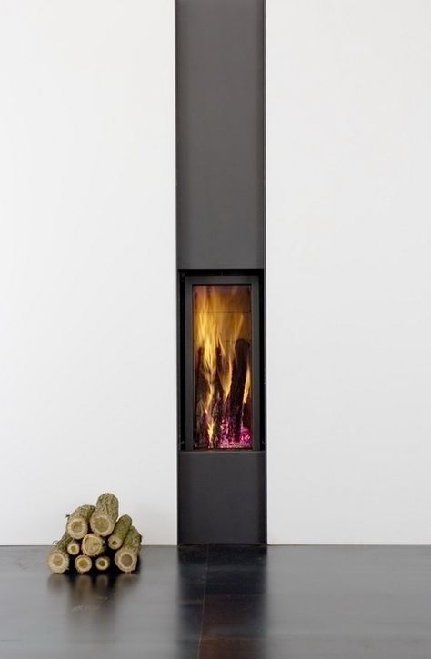 Snake Ranch | remash: stuv 21 fireplace | vertical face sf10 ~... Design Camino, Christmas Bathroom, Ideas Vintage, Home Fireplace, Wood Burner, Modern Fireplace, Design Del Prodotto, Fireplace Wall, Fireplace Design