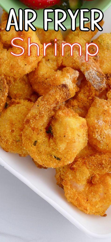 Fried Shrimp Recipes Easy, Air Fryer Shrimp, Fried Shrimp Recipes, Breaded Shrimp, Delicious Seafood Recipes, Air Fried Food, Stuffing Casserole, Air Fry Recipes, Scallop Recipes