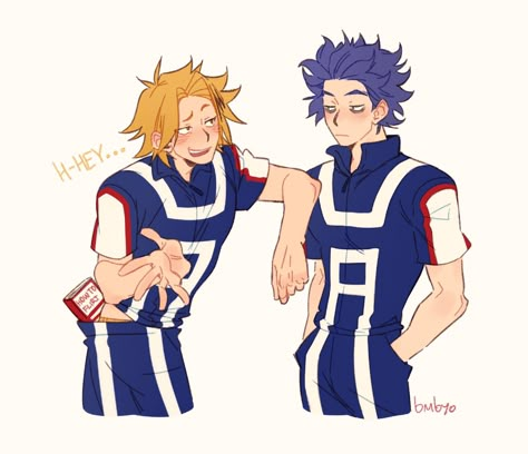 Mha Fanart Denki, Shinso Hitoshi, Mario Funny, Kaminari Denki, Human Pikachu, Lgbtq Funny, Anime Cupples, Buko No Hero Academia, Boku No Hero Academia Funny