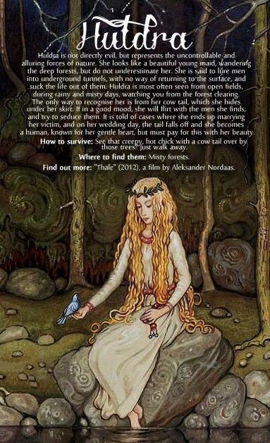 Huldra Norse Mythology Scandinavian Folklore, John Bauer, World Mythology, Norse Goddess, Norse Myth, Norse Pagan, Legends And Myths, Forest Creatures, Mythological Creatures