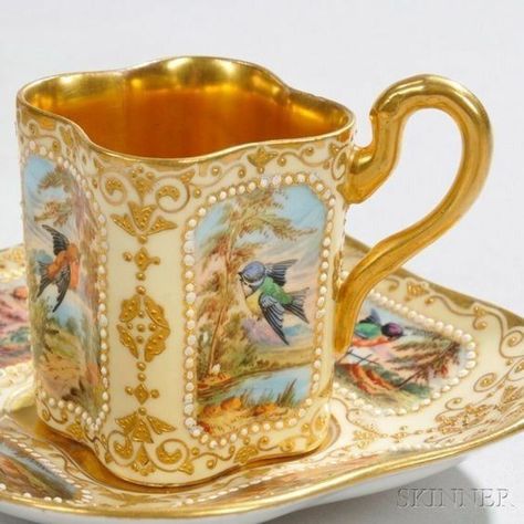 Antique Tea Cups, Vintage Teacups, Teapots And Cups, Vintage Cups, Antique Tea, China Tea Cups, China Cups, Demitasse Cups, Tea Cups Vintage