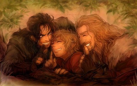 Fili, Kili and Bilbo Fili X Kili Fanart, Kili And Fili Fanart, Fili And Kili Fanart, Lotr Hobbits, I See Fire, Hobbit Art, Fili And Kili, Middle Earth Art, Lotr Art