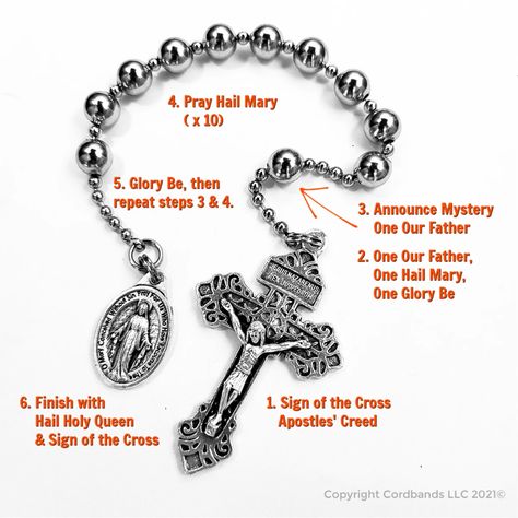 How To Pray on a Pocket Rosary or Rosary Bracelet - Rugged Rosaries® Combat Rosary, Rugged Rosary, Hail Mary Prayer, Recuerdos Primera Comunion Ideas, Paracord Rosary, Pocket Rosary, Rosary Jewelry, Rosary Prayer, Praying The Rosary