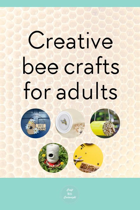 Creative bee crafts for adults - Craft with Cartwright Bee Crafts For Adults, Diy Bee Decor, Bee Crafts For Adults Diy, Bumblebee Decor, Bumble Bee Craft, Diy Bee, Diy Giveaway, Mason Jar Art, Bee Craft