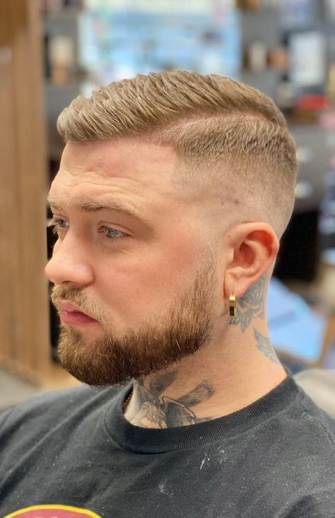 Short Gentleman Haircut, Hard Part Haircut Mens Short, Mens Haircut Shorter, High Fade Haircut Mens Side Part, Mens Haircut For Large Head, Men’s Haircut With Clippers, Short Cropped Hair Men, Mens Shaved Haircut, Mens Super Short Haircut