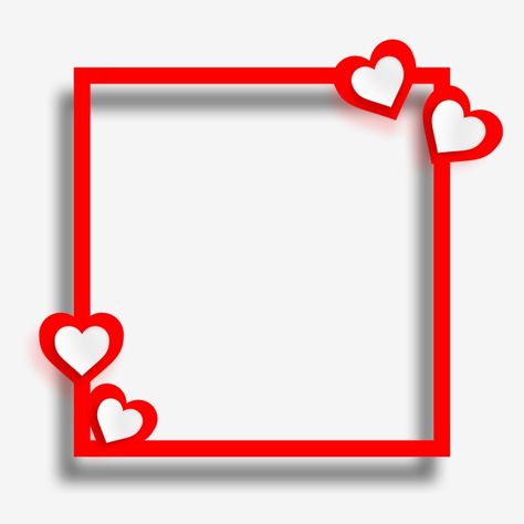 Valentine Frame Backgrounds, Love Png Background, Love Frames Background, Love Frame Design, Heart Frame Png, Valentine Heart Images, Valentines Day Frame, Valentine Frame, Gift Frames