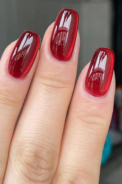 20 Beautiful Wedding Nails You'll Love Smartest Brides 2024 | New Years Eve Party Ideas Nails Maroon Nail Designs, Maroon Nail, Glossy Nails, Nail Aesthetic, The Man Of My Dreams, Red Gel Nails, Man Of My Dreams, Kutek Disney, Dark Red Nails