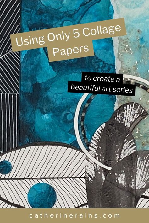 Discover the best collage techniques to elevate your mixed media collage art with 5 unique papers! Learn how to combine different papers, textures, and colors to create unique compositions that stand out. This guide will help you master the principles of collage art, making your projects more cohesive and visually appealing. Perfect for artists looking to expand their skills and experiment with new methods. Painting And Collage Mixed Media, Cyanotype Collage Mixed Media, How To Make A Collage, Collage Art Mixed Media Ideas, Multi Media Art Ideas, Paper Collage Ideas, Mixed Media Backgrounds Tutorial, Catherine Rains, Collage With Text