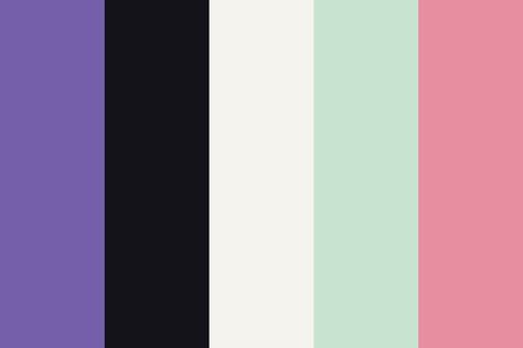 Nezuko Color Palette, Demon Slayer Colour Palette, Splatoon Color Palette, Shinobu Kochou Color Palette, Shinobu Color Palette, Demon Slayer Color Palette, Anime Color Palette, Shinobu Canvas Painting, Butterfly Colour Palette