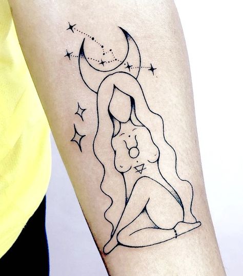 69 Taurus Tattoos That Are Down-to-earth Gorgeous - Our Mindful Life Black Taurus Goddess Tattoo, Taurus Venus Tattoo, Taurus Art Tattoo, Taurus Tattoo Designs For Women, Taurus Woman Tattoo, Venus Tattoo Planet, Taurus Bull Tattoos Design, Venus Tattoo Goddess, Taurus Goddess Tattoo