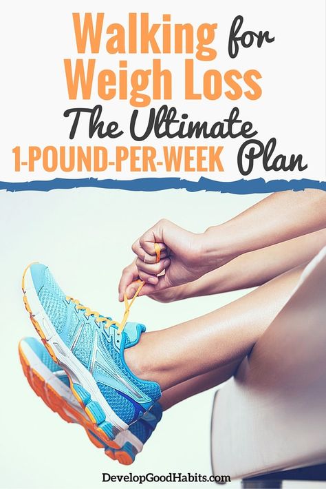 You can lose weight from just walking. In fact, it's actually relatively simple to lose one pound per week just by creating the walking habit. Landscaping Hacks, Walking Plan, Weekly Workout Plans, Exercise Program, Weekly Workout, Losing 10 Pounds, Lose 20 Pounds, 1 Pound, Lose Belly