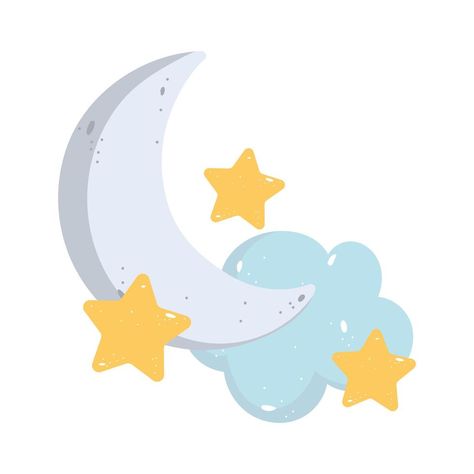 cartoon cloud half moon stars image isolated icon design Baby Logo Design, Moon Cartoon, Kids Cartoon Characters, Kindergarten Coloring Pages, Moon Icon, Idee Cricut, Cartoon Clouds, Baby Icon, Kids Background