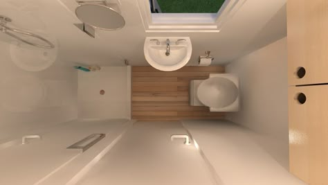 Tiny House Interior Design Bathroom, Tiny Bathroom Stand Up Shower Ideas, Tiny Long Bathroom Ideas, Micro Bathroom Ideas Showers, Micro Suite Ideas, Micro Apartment Bathroom, Super Narrow Bathroom, Tiny House Bathroom Ideas Showers, Tiny Narrow Bathroom Ideas