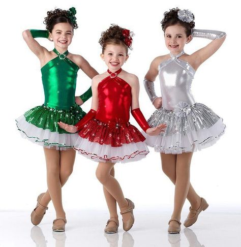 Christmas Dance Party, Christmas Dance Costumes, Dance Party Dress, Dance Moms Costumes, Cute Dance Costumes, Dance Supplies, Jazz Costumes, Christmas Dance, Garden Party Dress