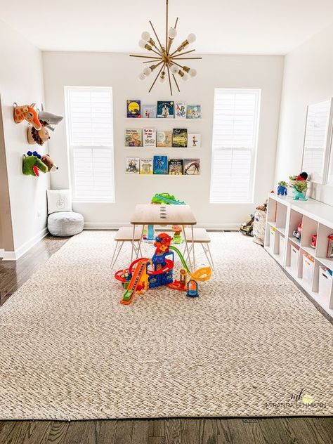 15 Minimalist Playroom Organization Ideas » LADY DECLUTTERED Organized Playroom, Small Playroom, Modern Playroom, Baby Playroom, Montessori Playroom, Boys Playroom, Girls Playroom, Toddler Playroom, Kids Playroom Decor