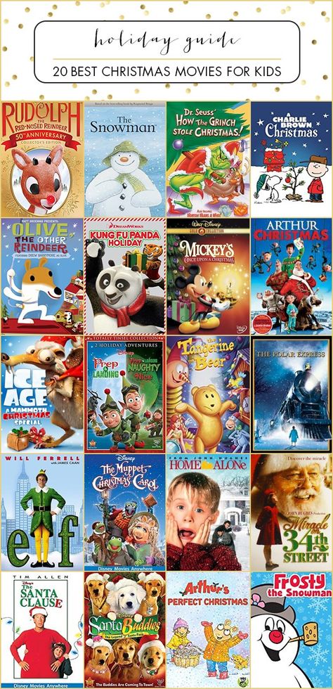 Christmas Movies For Toddlers, Kids Holiday Movies, Christmas Movies For Kids, Best Animated Movies, Christmas Cartoon Movies, Best Holiday Movies, Kids Christmas Movies, Winter Movies, Movies For Kids