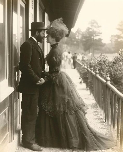 1910s Aesthetic, 1900s Aesthetic, Victorian Couple, 1890s Fashion, Victorian Romance, Old Portraits, Victorian Aesthetic, Gibson Girl, Historical Pictures