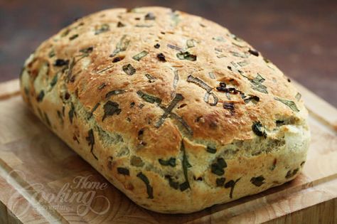 Caramelized Onion Bread :: Home Cooking Adventure Cheese Bread Recipe, Onion Bread, Carmelized Onions, Cooking Bread, Best Bread Recipe, Loaf Of Bread, Caramelized Onion, Bread And Pastries, Pizza Bread