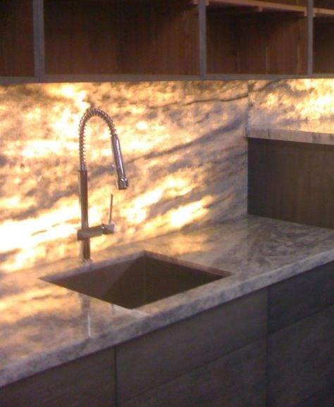 Modern Mountain Lodge, White Marble Kitchen, Glow Stones, Calacatta Gold Marble, Blue Granite, Bedroom Wall Designs, Safe Room, Marble Sinks, Marble Backsplash