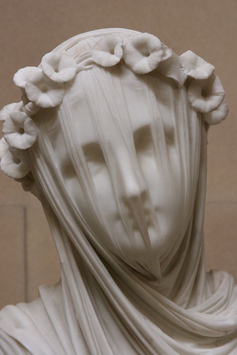 Veiled Veiled Vestal, 19th Century Sculpture, Vestal Virgin, Duke Of Devonshire, Lorenzo Bernini, Statue Tattoo, Istoria Artei, Italian Sculptors, Chatsworth House