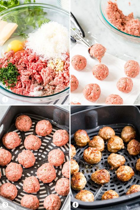 Air Fryer Meatballs, The Best Air Fryer, Air Fryer Cooking Times, Cooks Air Fryer, Best Air Fryer, Air Fried Food, Air Fryer Oven Recipes, Air Fry Recipes, Meatballs Easy