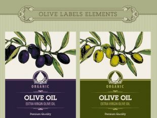 Set of olive oil label stickers vector | free vectors | UI Download Olive Oil Label, Best Olive Oil Brand, Olive Oil Bottle Design, Olive Oil Brands, Olive Oil Packaging, Pasta Art, Bottle Label Design, Olive Oil Soap, Infused Olive Oil