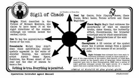 Sigil of Chaos Symbols Of Chaos, Chaos Magick Spells, Chaos Witchcraft, Chaos Magick Symbols, Chaos Magic Aesthetic, Chaos Magick Sigil, Chaos Symbol, Chaos Witch, Chaos Tattoo