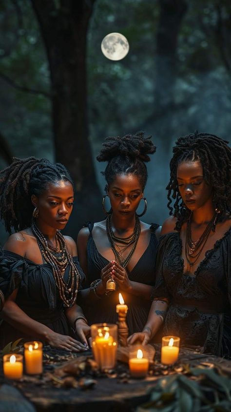 Afro Goth, Oh My Goddess, African Spirituality, Black Goddess, Afrocentric Art, Afro Punk, Black Love Art, Black Art Pictures, Witch Aesthetic