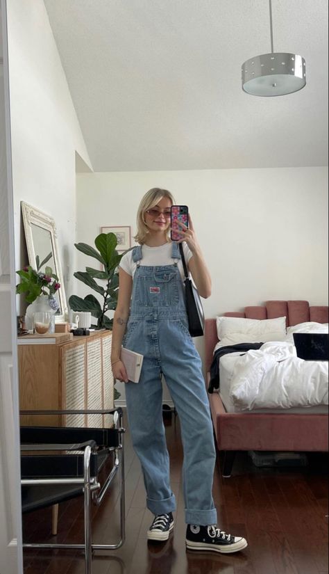 Dungaree Outfit, Outfit Ideas Aesthetic, Looks Pinterest, Overall Outfit, Before School, Uni Outfits, Aesthetic Outfit Ideas, Vanilla Girl, Clothes Outfit