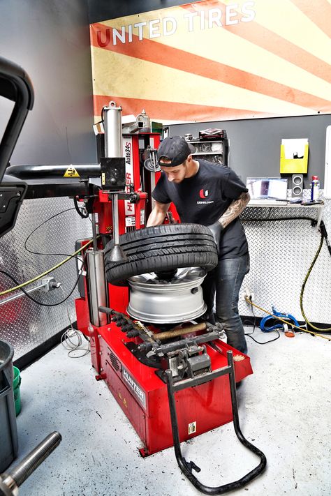 Proper tire repairs should be performed by trained tire service professionals using manufacturer approved procedures☝️ That's the only way to be absolutely sure about the quality of the repair! If a tire continually loses inflation pressure or has lost all or most of its inflation pressure, it must be removed from the wheel for a complete internal inspection to check for damage. And in case a pro identifies it as unfixable, you should consider changing it. #utires #unitedtires #tirerepair #tires Mechanics Aesthetic, Car Wash Systems, Alloy Wheels Repair, Mechanic Life, Mechanic Shop, Car Workshop, Tire Change, Car Breaks, Wheel Repair